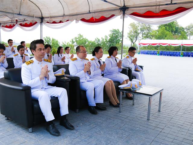 อธิการบดีมหาวิทยาลัยพะเยา,นำคณะผู้บริหาร,คณาจารย์,เจ้าหน้าที่,ประกอบพิธีทำบุญอุทิศถวายเป็นพระราชกุศลแด่ดวงพระวิญญาณสมเด็จพระนเรศวรมหาราช,เนื่องใน,“วันคล้ายวันสวรรคตสมเด็จพระนเรศวรมหาราช”,ประจำปีพุทธศักราช,2562