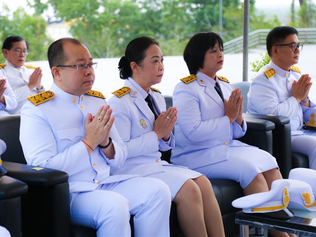 อธิการบดีมหาวิทยาลัยพะเยา,นำคณะผู้บริหาร,คณาจารย์,เจ้าหน้าที่,ประกอบพิธีทำบุญอุทิศถวายเป็นพระราชกุศลแด่ดวงพระวิญญาณสมเด็จพระนเรศวรมหาราช,เนื่องใน,“วันคล้ายวันสวรรคตสมเด็จพระนเรศวรมหาราช”,ประจำปีพุทธศักราช,2562