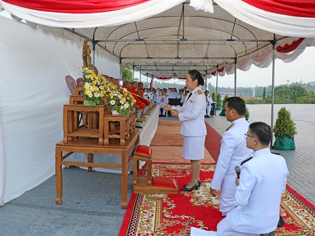 คณะทันตแพทยศาสตร์,ร่วมพิธีทำบุญถวายเป็นพระราชกุศลแด่ดวงพระวิญญาณสมเด็จ,พระนเรศวรมหาราช,เนื่องใน,“วันคล้ายวันสวรรคตสมเด็จพระนเรศวรมหาราช”,ประจำปีพุทธศักราช,2562