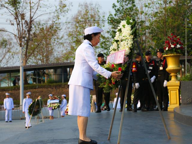 มหาวิทยาลัยพะเยา,เข้าร่วมวางพวงมาลาประกอบพิธีวันคล้ายวันสวรรคตสมเด็จพระนเรศวรมหาราช,ประจำปี,2562