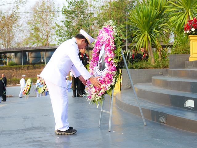 มหาวิทยาลัยพะเยา,เข้าร่วมวางพวงมาลาประกอบพิธีวันคล้ายวันสวรรคตสมเด็จพระนเรศวรมหาราช,ประจำปี,2562