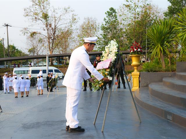 มหาวิทยาลัยพะเยา,เข้าร่วมวางพวงมาลาประกอบพิธีวันคล้ายวันสวรรคตสมเด็จพระนเรศวรมหาราช,ประจำปี,2562