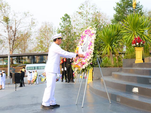มหาวิทยาลัยพะเยา,เข้าร่วมวางพวงมาลาประกอบพิธีวันคล้ายวันสวรรคตสมเด็จพระนเรศวรมหาราช,ประจำปี,2562