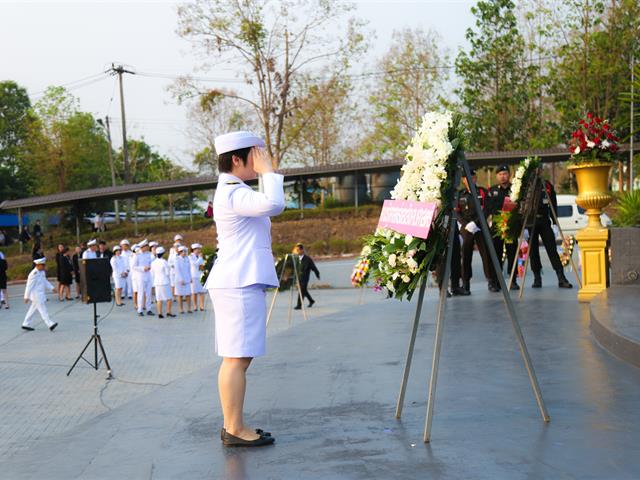 มหาวิทยาลัยพะเยา,เข้าร่วมวางพวงมาลาประกอบพิธีวันคล้ายวันสวรรคตสมเด็จพระนเรศวรมหาราช,ประจำปี,2562