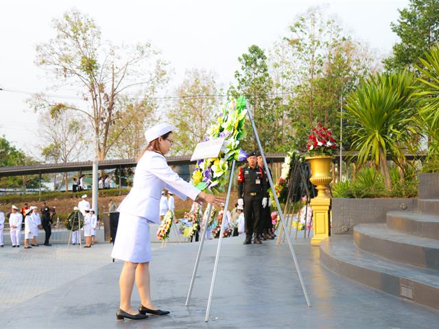 มหาวิทยาลัยพะเยา,เข้าร่วมวางพวงมาลาประกอบพิธีวันคล้ายวันสวรรคตสมเด็จพระนเรศวรมหาราช,ประจำปี,2562