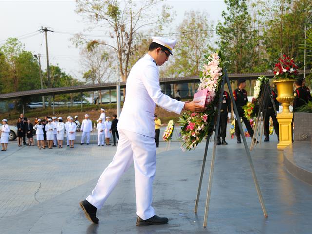 มหาวิทยาลัยพะเยา,เข้าร่วมวางพวงมาลาประกอบพิธีวันคล้ายวันสวรรคตสมเด็จพระนเรศวรมหาราช,ประจำปี,2562