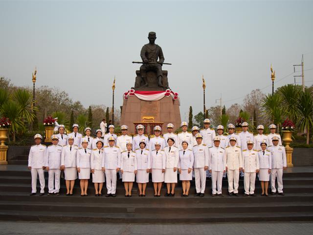 คณะศิลปศาสตร์,เข้าร่วมพิธีทำบุญและประกอบพิธีวางพวงมาลา,,เนื่องในวันคล้ายวันสวรรคตสมเด็จพระนเรศวรมหาราช,ประจำปี,2562