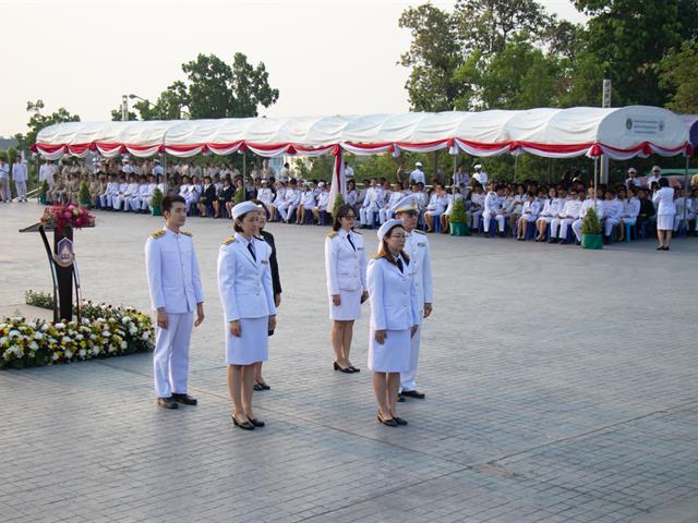 คณะศิลปศาสตร์,เข้าร่วมพิธีทำบุญและประกอบพิธีวางพวงมาลา,,เนื่องในวันคล้ายวันสวรรคตสมเด็จพระนเรศวรมหาราช,ประจำปี,2562