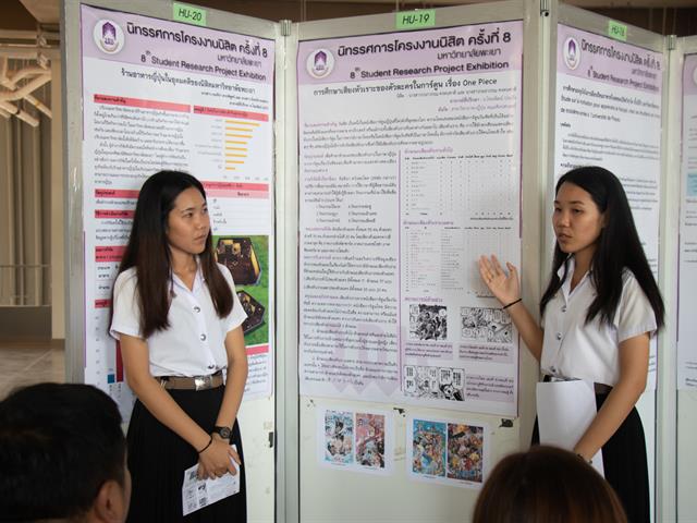 คณะศิลปศาสตร์,เข้าร่วม,“นิทรรศการโครงงานนิสิต,ครั้งที่,8”