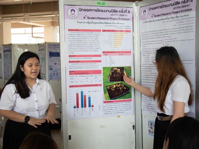 คณะศิลปศาสตร์,เข้าร่วม,“นิทรรศการโครงงานนิสิต,ครั้งที่,8”