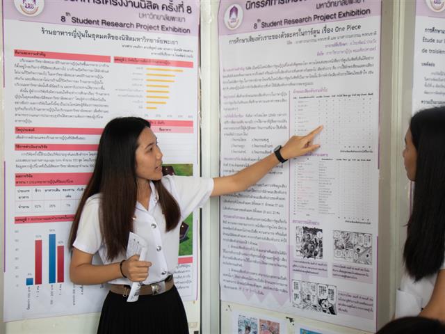 คณะศิลปศาสตร์,เข้าร่วม,“นิทรรศการโครงงานนิสิต,ครั้งที่,8”