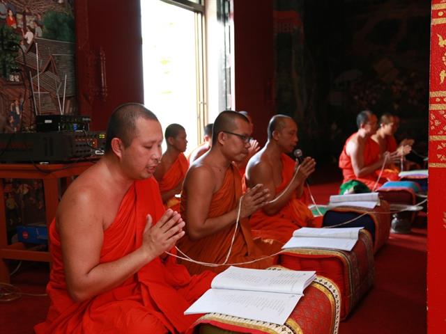 มหาวิทยาลัยพะเยา,ร่วมประกอบพิธีเจริญพระพุทธมนต์,ถวายพระอุบาลีฯ