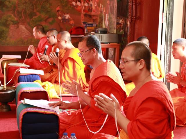 มหาวิทยาลัยพะเยา,ร่วมประกอบพิธีเจริญพระพุทธมนต์,ถวายพระอุบาลีฯ