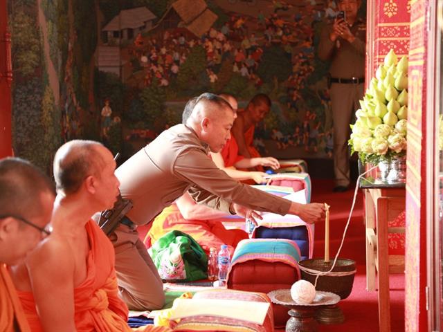 มหาวิทยาลัยพะเยา,ร่วมประกอบพิธีเจริญพระพุทธมนต์,ถวายพระอุบาลีฯ