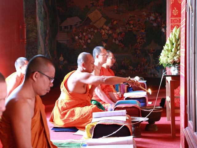 มหาวิทยาลัยพะเยา,ร่วมประกอบพิธีเจริญพระพุทธมนต์,ถวายพระอุบาลีฯ