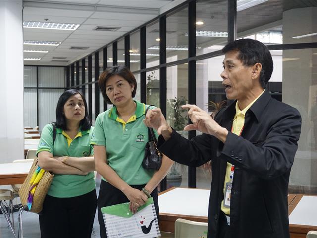 ศูนย์บรรณสารและสื่อการศึกษา,มหาวิทยาลัยพะเยา,ศึกษาดูงานการดำเนินงานสู่การเป็นสำนักงานสีเขียว,ตามมาตรฐานสำนักงานที่เป็นมิตรกับสิ่งแวดล้อม,(Green,office,Standard),ของหอสมุดและคลังความรู้มหาวิทยาลัยมหิดล