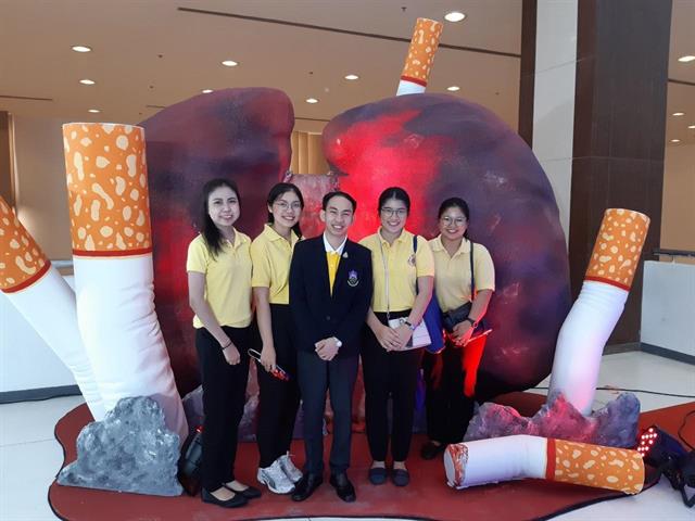 นำเสนองานวิจัยในงานประชุมวิชาการบุหรี่กับสุขภาพแห่งชาติ”,ครั้งที่,18,,“Tobacco,and,Lung,Health”,บุหรี่เผาปอด