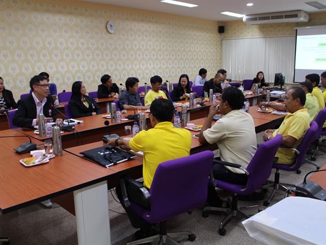 มหาวิทยาลัยพะเยา,ต้อนรับ,มหาวิทยาลัยสงขลานครินทร์,วิทยาเขตตรัง,,ศึกษาดูงานและแลกเปลี่ยนเรียนรู้การจัดการของฝ่ายอาคารสถานที่