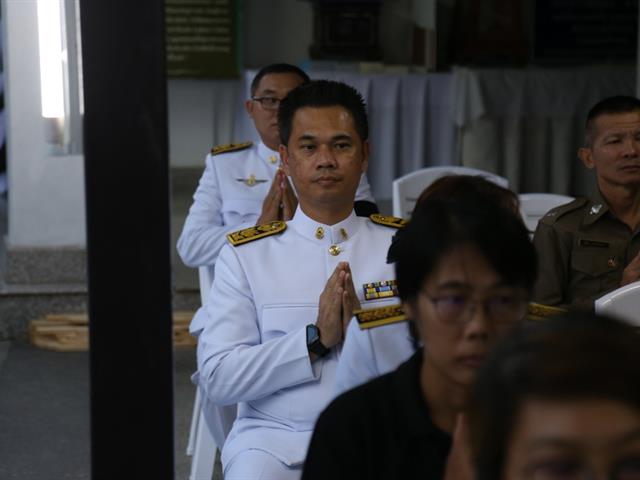 คณะผู้บริหารมหาวิทยาลัยพะเยาร่วมพิธีสวดอภิธรรมพระอุบาลีคุณูปมาจารย์,(ปวง,ธมฺมปฺโญ),,