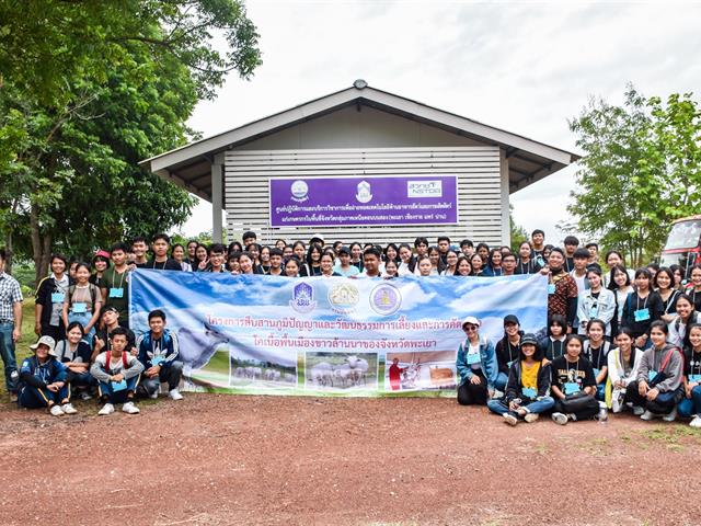 คณะเกษตรศาสตร์และทรัพยากรธรรมชาติ,ม.พะเยา,จัดกิจกรรม,",สืบสานภูมิปัญญาและวัฒนธรรมการเลี้ยงและการคัดเลือกโคเนื้อพื้นเมืองขาวล้านนาของจังหวัดพะเยา,"