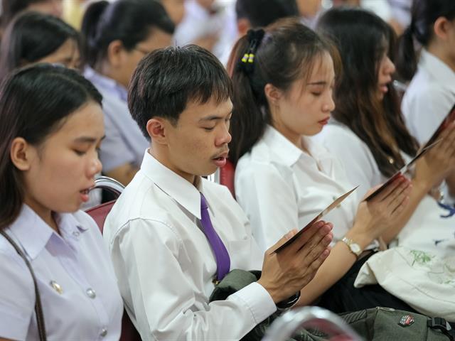 มหาวิทยาลัยพะเยา,จัดโครงการสวดมนต์และปฏิบัติธรรม,เฉลิมพระเกียรติพระบาทสมเด็จพระวชิรเกล้าเจ้าอยู่หัว,เนื่องในโอกาสวันเฉลิมพระชนมพรรษา,67,พรรษา