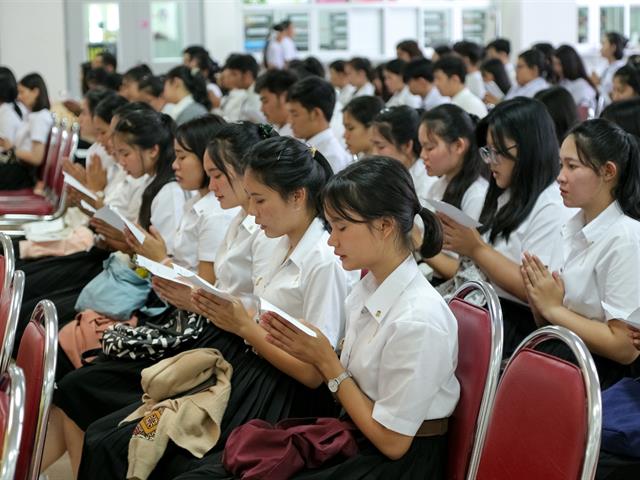 มหาวิทยาลัยพะเยา,จัดโครงการสวดมนต์และปฏิบัติธรรม,เฉลิมพระเกียรติพระบาทสมเด็จพระวชิรเกล้าเจ้าอยู่หัว,เนื่องในโอกาสวันเฉลิมพระชนมพรรษา,67,พรรษา