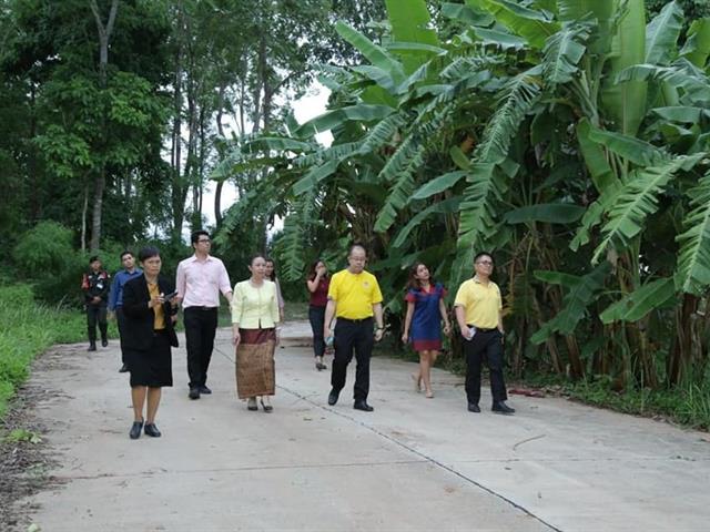 อธิการบดีและผู้บริหารลงพื้นที่เรือนฟ้ามุ่ยที่จะใช้รองรับผู้เข้าร่วมประชุมสภาเภสัชกรรมสัญจรภาคเหนือ