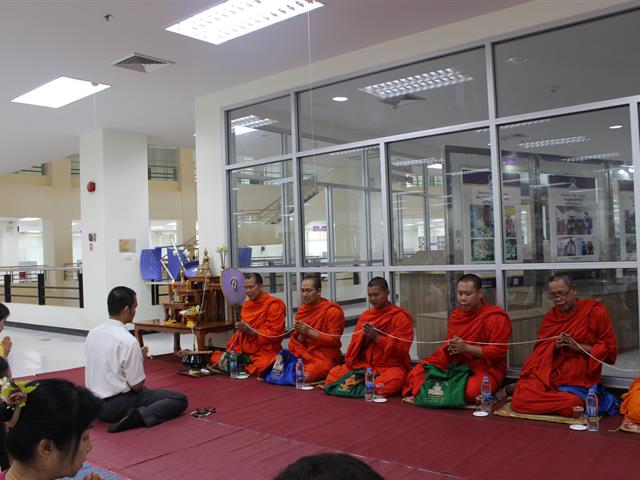 ศูนย์บรรณสารและสื่อการศึกษา,มหาวิทยาลัยพะเยา,จัดพิธีทำบุญ,ประจำปี,2562