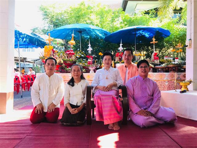 สาขาวิชาศิลปะการแสดง,คณะสถาปัตยกรรมศาสตร์และศิลปกรรมศาสตร์,มหาวิทยาลัยพะเยา,เข้าร่วมพิธีไหว้ครูสายสกุลช่างฟ้อน,แม่ครูบัวเรียว,รัตนมณีภรณ์