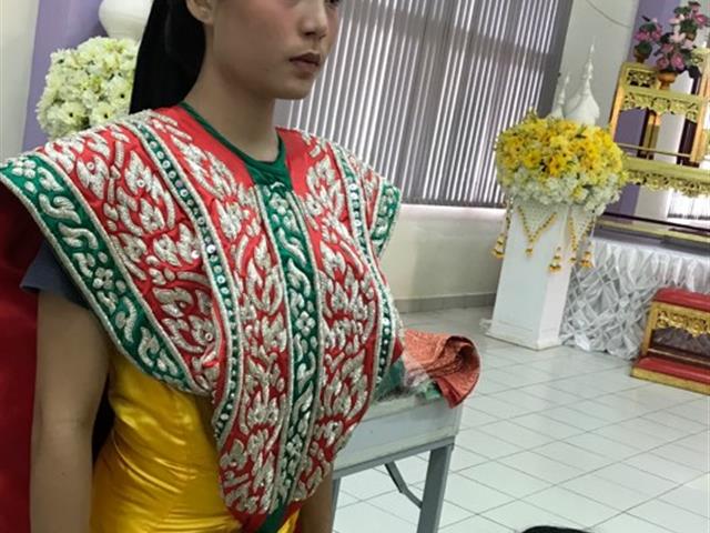 ,สาขาวิชาศิลปะการแสดง,คณะสถาปัตยกรรมศาสตร์และศิลปกรรมศาสตร์,ได้รับเกียรติจากอาจารย์สุพรทิพย์,ศุภรกุล,และอาจารย์ชริตา,ธนัทกุลภักดี,,เป็นวิทยากรให้ความรู้เรื่อง,การแต่งกายยืนเครื่องพระ-นาง,การทำผมและการปักพัสตราภรณ์,โขนละครไทย
