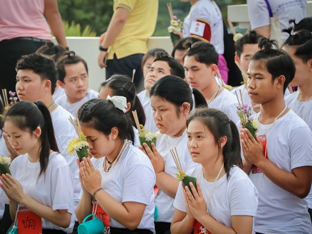 หน่วยกิจการนิสิตและทำนุบำรุงศิลปวัฒนธรรม,พร้อมด้วยสโมสรนิสิต,คณะรัฐศาสตร์และสังคมศาสตร์,มหาวิทยาลัยพะเยา,ร่วมจัดกิจกรรม,“ตานตุงหลวง,บวงสรวงพระพุทธภุชคารักษ์”