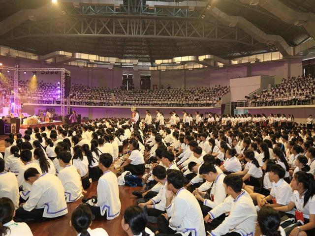 มหาวิทยาลัยพะเยา,จัดพิธีทอดผ้าป่าน้องใหม่,ประจำปี,2562,มีนิสิตชั้นปีที่,1,เข้าร่วมกว่า,4,300,คน