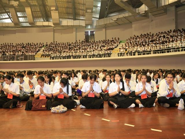 มหาวิทยาลัยพะเยา,จัดพิธีทอดผ้าป่าน้องใหม่,ประจำปี,2562,มีนิสิตชั้นปีที่,1,เข้าร่วมกว่า,4,300,คน