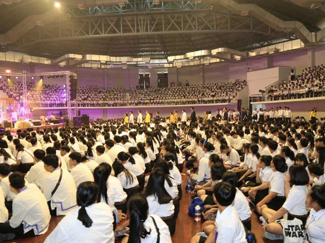 มหาวิทยาลัยพะเยา,จัดพิธีทอดผ้าป่าน้องใหม่,ประจำปี,2562,มีนิสิตชั้นปีที่,1,เข้าร่วมกว่า,4,300,คน
