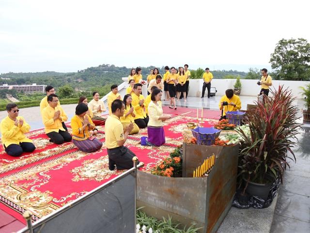 อธิการบดีมหาวิทยาลัยพะเยา,สักการะสิ่งศักดิ์สิทธิ์,เนื่องในโอกาสครบรอบ,9,ปี,,สถาปนามหาวิทยาลัยพะเยา,