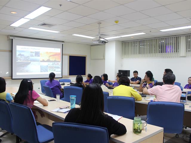 ศูนย์บรรณสารและสื่อการศึกษา,ฝึกอบรมก๊าชเรือนกระจก,เรื่อง,ภาวะโลกร้อน,มุ่งสู่การเป็นสำนักงานสีเขียว