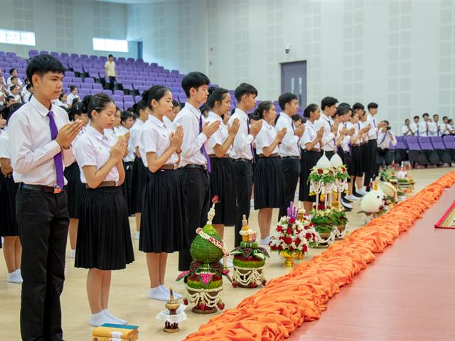 คณะศิลปศาสตร์จัดพิธีไหว้ครู,“กราบคุรุปูจา,ครูบาอาจารย์เจ้า”,ประจำปีการศึกษา,๒๕๖๒