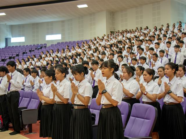 คณะศิลปศาสตร์จัดพิธีไหว้ครู,“กราบคุรุปูจา,ครูบาอาจารย์เจ้า”,ประจำปีการศึกษา,๒๕๖๒