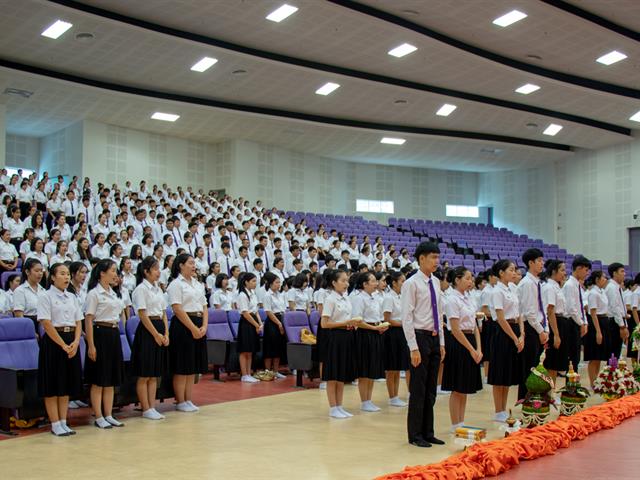 คณะศิลปศาสตร์จัดพิธีไหว้ครู,“กราบคุรุปูจา,ครูบาอาจารย์เจ้า”,ประจำปีการศึกษา,๒๕๖๒