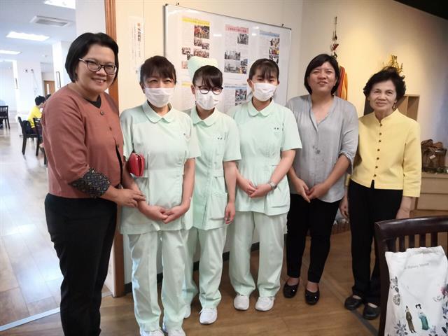 Asst.,Prof.,Paralee,Opasanan,,Dean,of,School,of,Nursing,University,of,Phayao,,and,executive,committee,visited,Josai,Hospital,,Yuki,,Japan,on,26-30,July,,2019