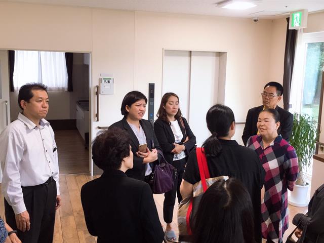 Asst.,Prof.,Paralee,Opasanan,,Dean,of,School,of,Nursing,University,of,Phayao,,and,executive,committee,visited,Josai,Hospital,,Yuki,,Japan,on,26-30,July,,2019