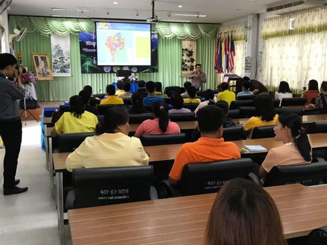 สาขาวิชาภูมิสารสนเทศศาสตร์,คณะเทคโนโลยีสารสนเทศและการสื่อสาร,มหาวิทยาลัยพะเยา,ร่วมกับ,เทศบาลตำบลแม่กา,จัดอบรม,“การทำแผนที่การใช้ประโยชน์ที่ดิน”,เพื่อจัดทำแผนที่การบริหารและจัดการชุมชนในการจัดการทรัพยากรด้านต่าง,ๆ