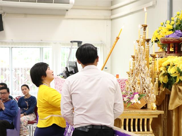 หน่วยกิจการนิสิตและทำนุบำรุงศิลปวัฒนธรรม,พร้อมด้วยสโมสรนิสิต,ได้จัดดำเนินโครงการคุรุปูจา,ไหว้สา,ปารมี(ไหว้ครูคณะรัฐศาสตร์และสังคมศาสตร์),ประจำปีการศึกษา,2562
