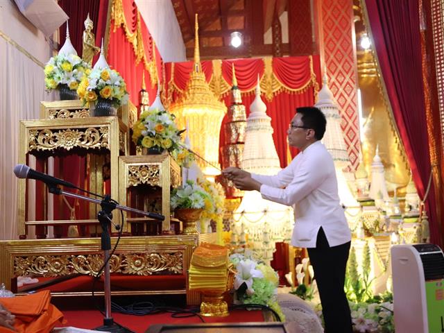 คณะเภสัชศาสตร์,ร่วมกับหน่วยงานราชการและเอกชน,เป็นเจ้าภาพในพิธีบำเพ็ญกุศลสรีระสังขาร,หลวงปู่พระอุบาลีคุณูปมาจารย์,(ปวง,ธมฺมปญฺญมหาเถร,ป.ธ.,๕)