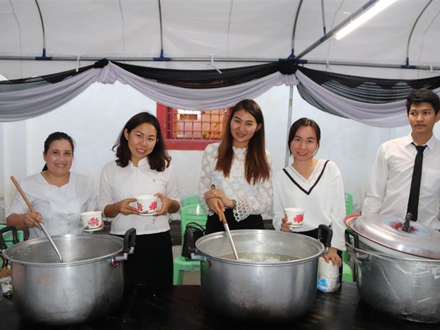 คณะเภสัชศาสตร์,ร่วมกับหน่วยงานราชการและเอกชน,เป็นเจ้าภาพในพิธีบำเพ็ญกุศลสรีระสังขาร,หลวงปู่พระอุบาลีคุณูปมาจารย์,(ปวง,ธมฺมปญฺญมหาเถร,ป.ธ.,๕)
