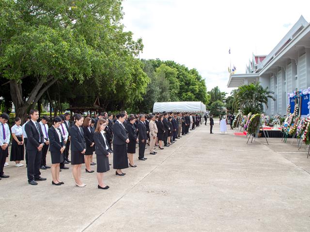 มหาวิทยาลัยพะเยา,เข้าร่วมพิธีบำเพ็ญกุศลทางศาสนา,และร่วมวางพวงมาลา,เนื่องในวันรพี,ประจำปี,2562,ณ,ศาลจังหวัดพะเยา