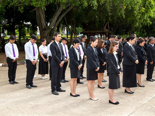 มหาวิทยาลัยพะเยา,เข้าร่วมพิธีบำเพ็ญกุศลทางศาสนา,และร่วมวางพวงมาลา,เนื่องในวันรพี,ประจำปี,2562,ณ,ศาลจังหวัดพะเยา