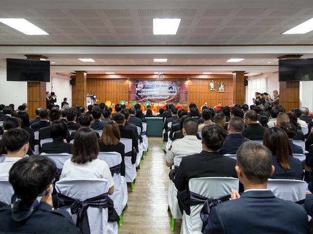 มหาวิทยาลัยพะเยา,เข้าร่วมพิธีบำเพ็ญกุศลทางศาสนา,และร่วมวางพวงมาลา,เนื่องในวันรพี,ประจำปี,2562,ณ,ศาลจังหวัดพะเยา
