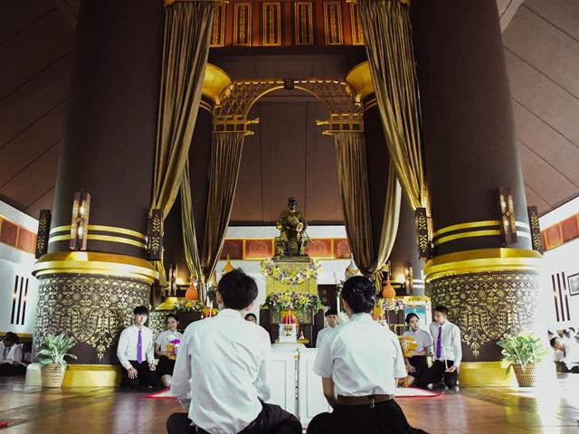 คณะศิลปศาสตร์,ร่วมกับวิทยาลัยการศึกษา,และคณะรัฐศาสตร์และสังคมศาสตร์,ดำเนินกิจกรรมพิธีถวายสัตย์ปฏิญาณตนเป็นนิสิตมหาวิทยาลัยพะเยา