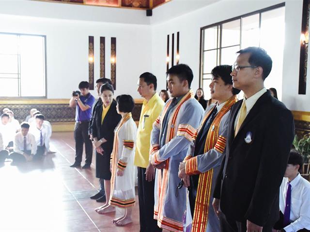 คณะศิลปศาสตร์,ร่วมกับวิทยาลัยการศึกษา,และคณะรัฐศาสตร์และสังคมศาสตร์,ดำเนินกิจกรรมพิธีถวายสัตย์ปฏิญาณตนเป็นนิสิตมหาวิทยาลัยพะเยา